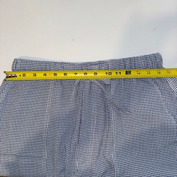 dRA Los Angeles Fog Blue Gingham Parachute Pants | Medium | Anthropologie - Picture 12 of 14